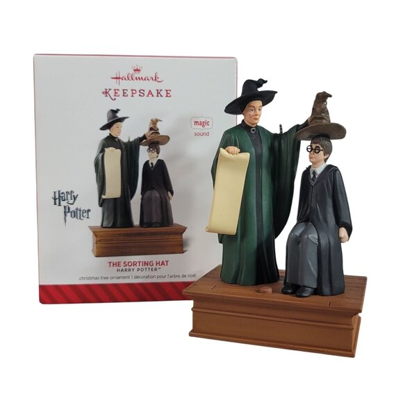 Hallmark Christmas Ornament Harry Potter Sorting Hat Magic Sound 2014 WORKS - Picture 1 of 13